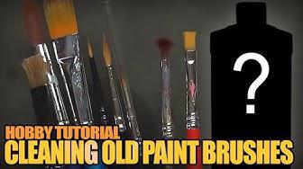 'Video thumbnail for How To Clean Old, Dirty & "Ruined" Paint Brushes for Miniatures'