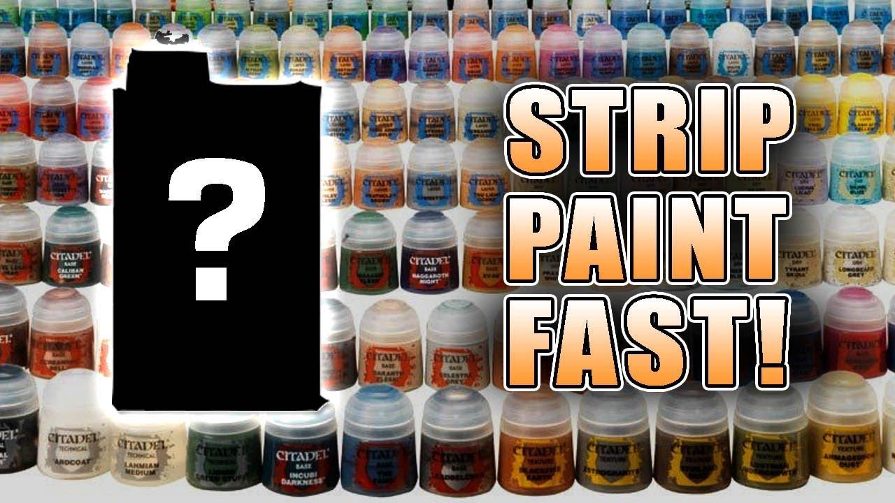 'Video thumbnail for Strip Paint Off Miniatures in Less Than a Minute!'