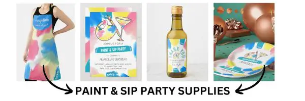 Kara's Party Ideas Painting Party Ideas Supplies Idea Cake