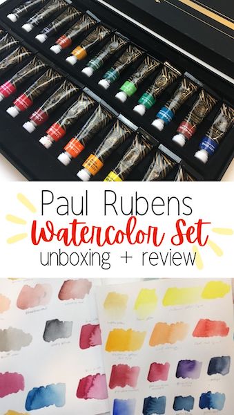 Paul Rubens Watercolor Paint, 24 Vibrant Colors Highly Pigmented